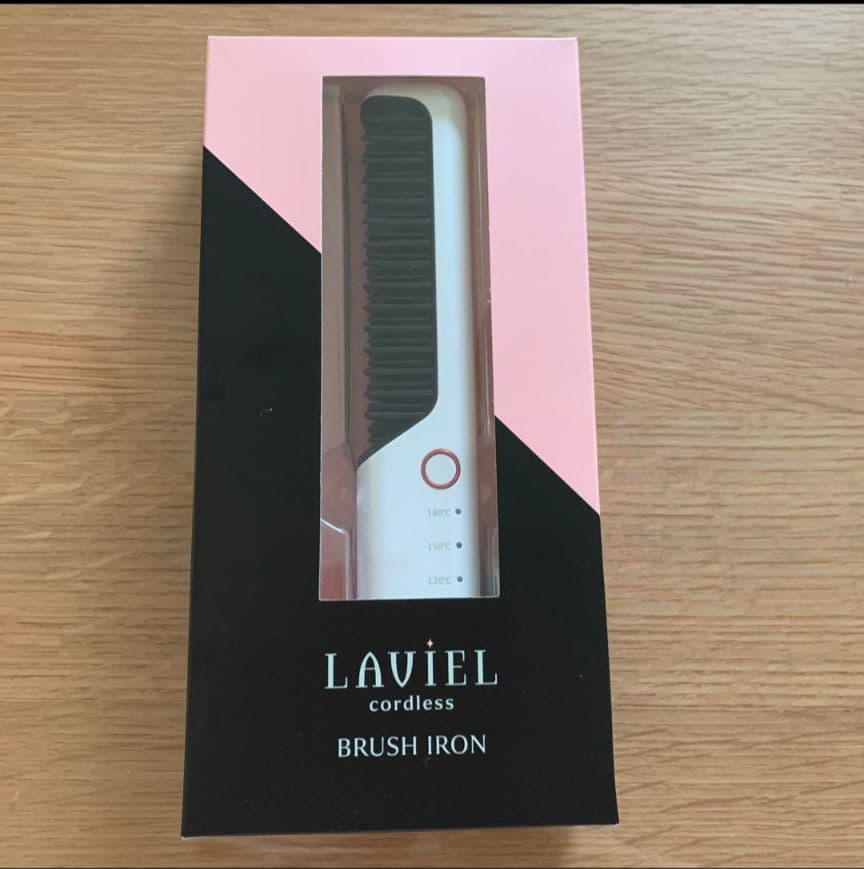 【 新品未使用 】 LAVIEL コードレス ブラシアイロン LV-CL-BI