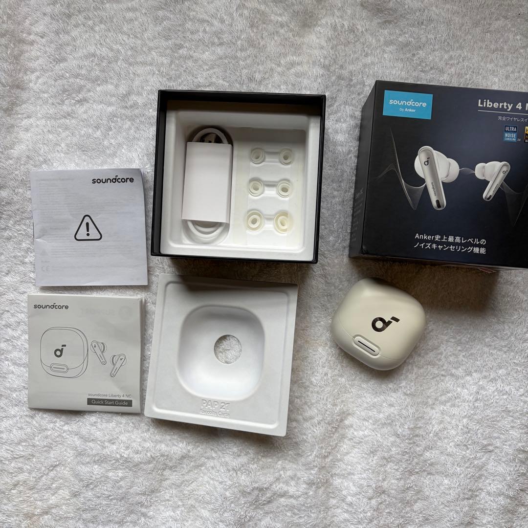 Anker Soundcore Liberty 4 NC ワイヤレスイヤホン 白