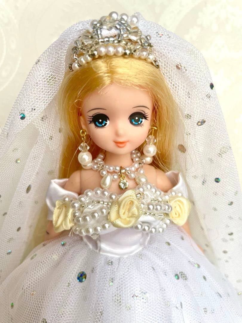 リカちゃん服　ウェディングドレス　7点セット　ハンドメイド
