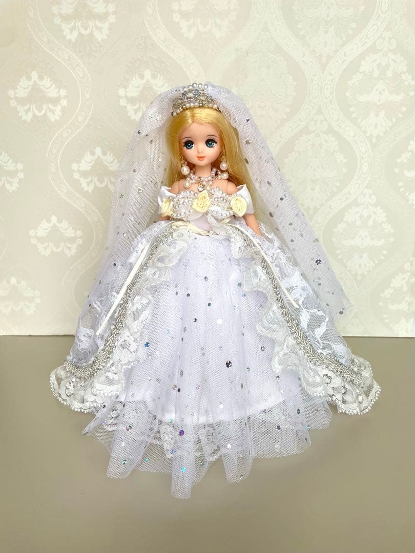 リカちゃん服　ウェディングドレス　7点セット　ハンドメイド