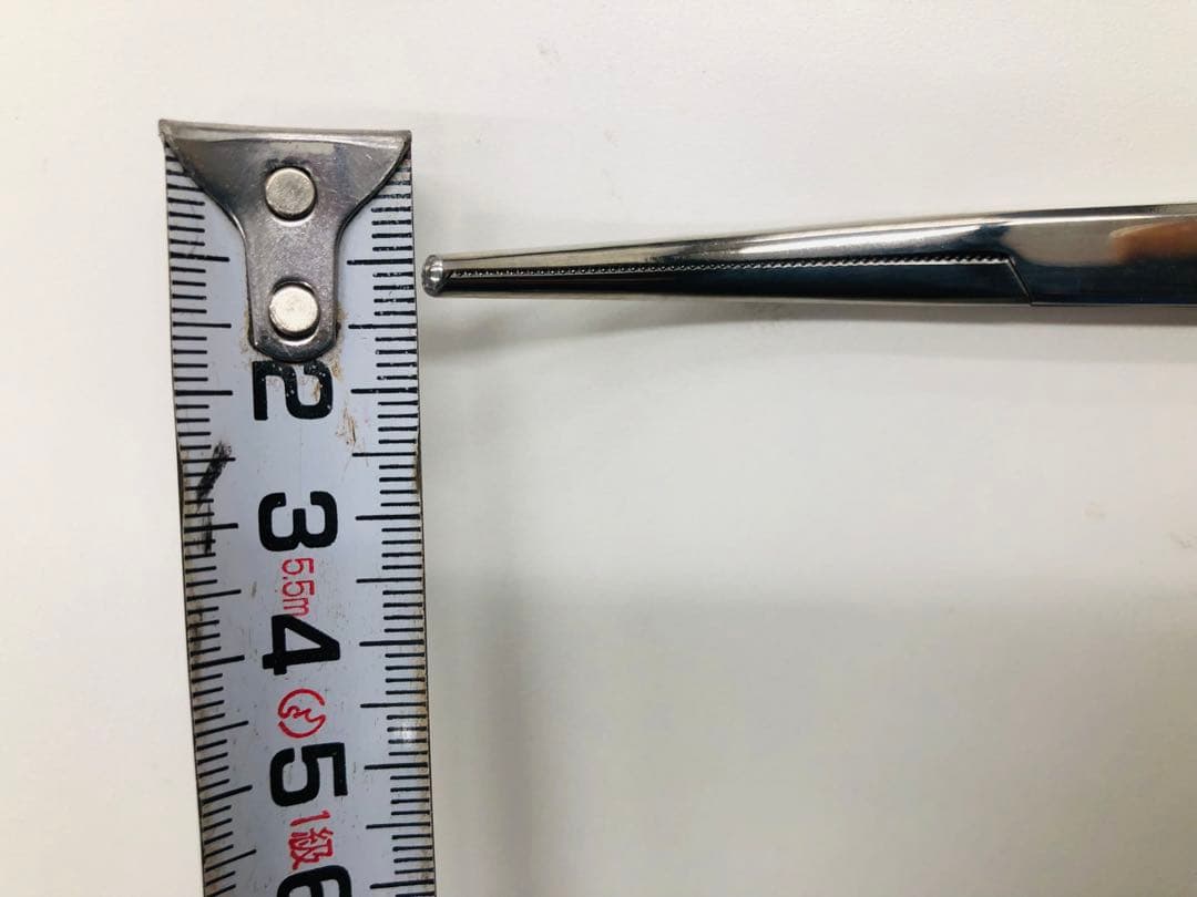 コッヘル止血鉗子　反型　有鈎　全長18.5cm SS製 MIZUHO社製