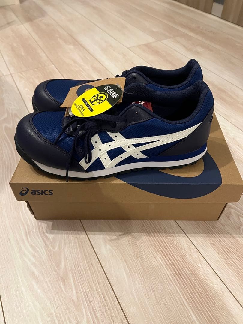 ASICS 安全靴 ネイビー/ホワイト 26.5cm
