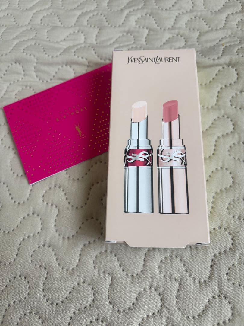 期間限定値下げ！お誕生日カード付♡ YSL ラブシャイン リップ 2本セット