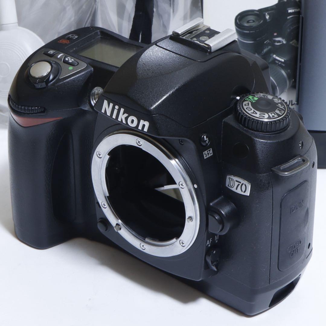 ★スマホに送れる一眼レフ★望遠★ Nikon D70セット♪cr