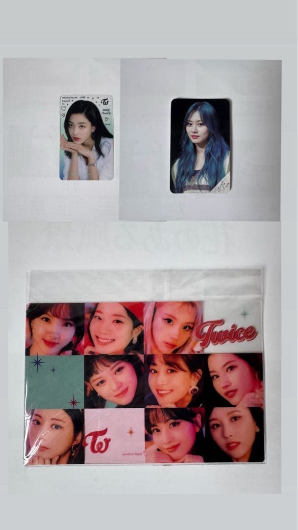 TWICE メンバーカードセット　トレカジヒョ、ツウィ
