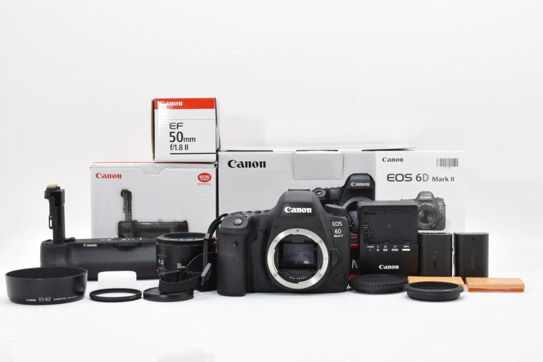 【超美品】キャノン EOS 6D Mark II レンズキット 箱付き #437