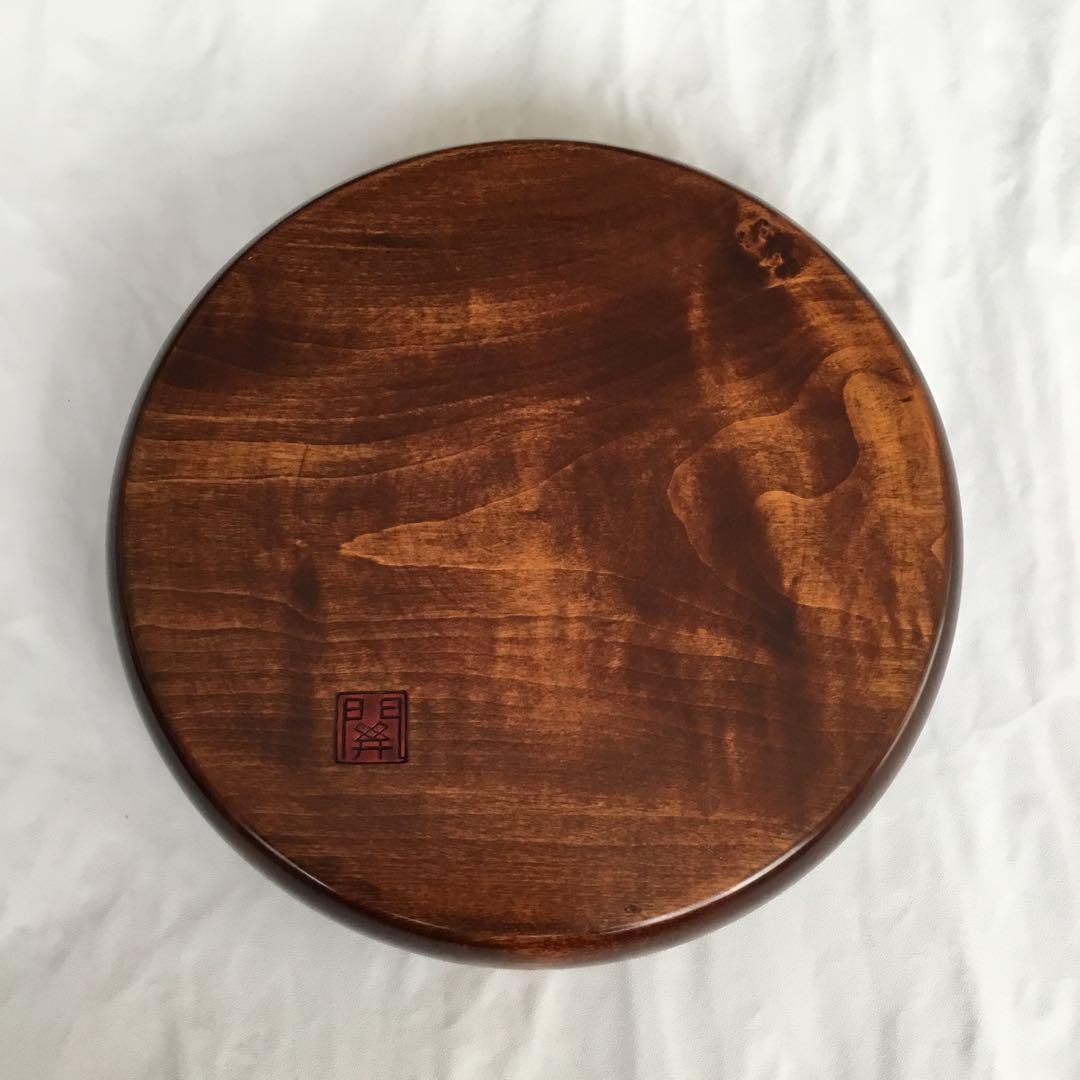 岡山伝統工芸品　烏城彫　木製漆器　牡丹（安立寺天井絵より)