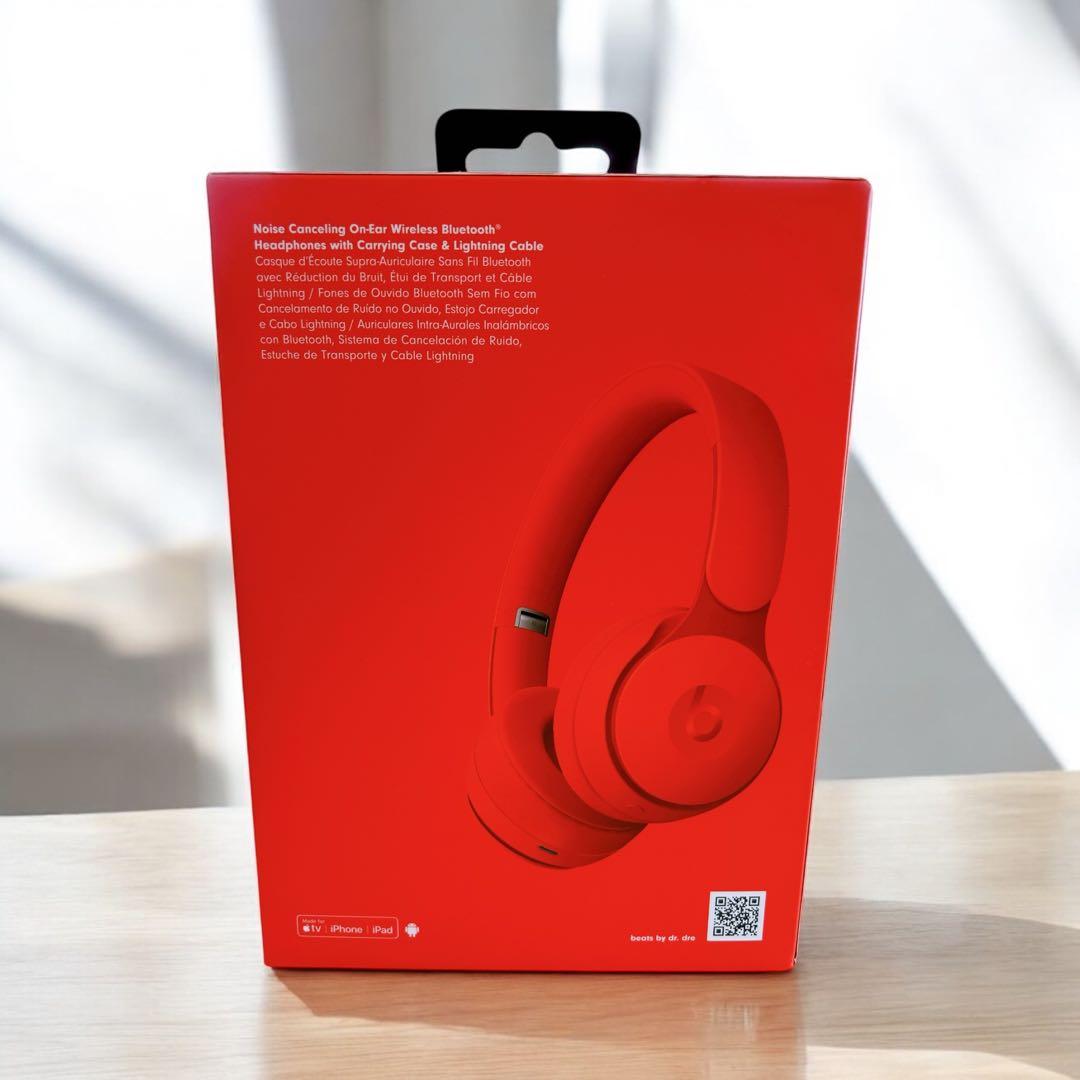 Beats SOLO PRO ワイヤレスヘッドホン レッド