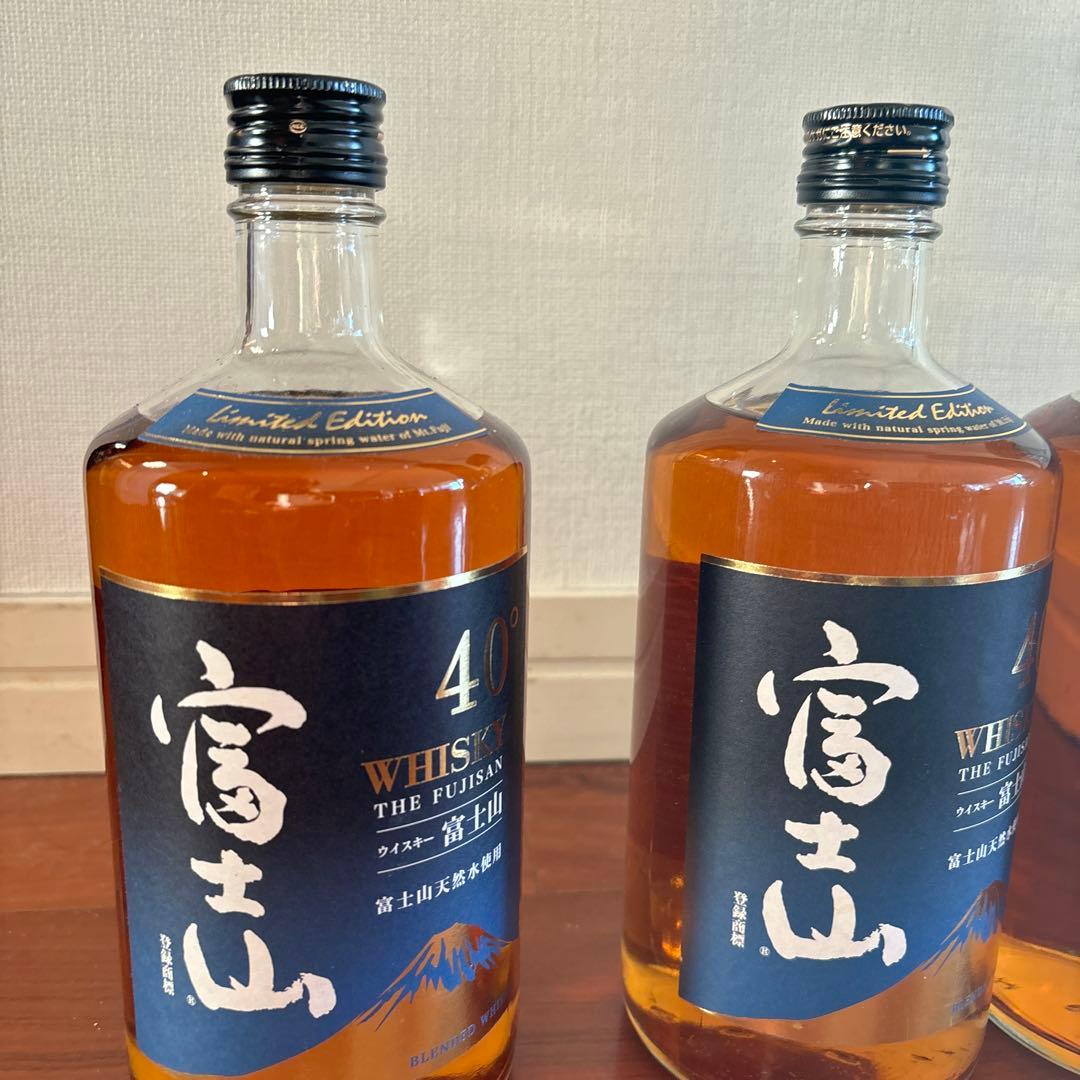 富士山ウイスキー ３本　限定版 750ml 40%