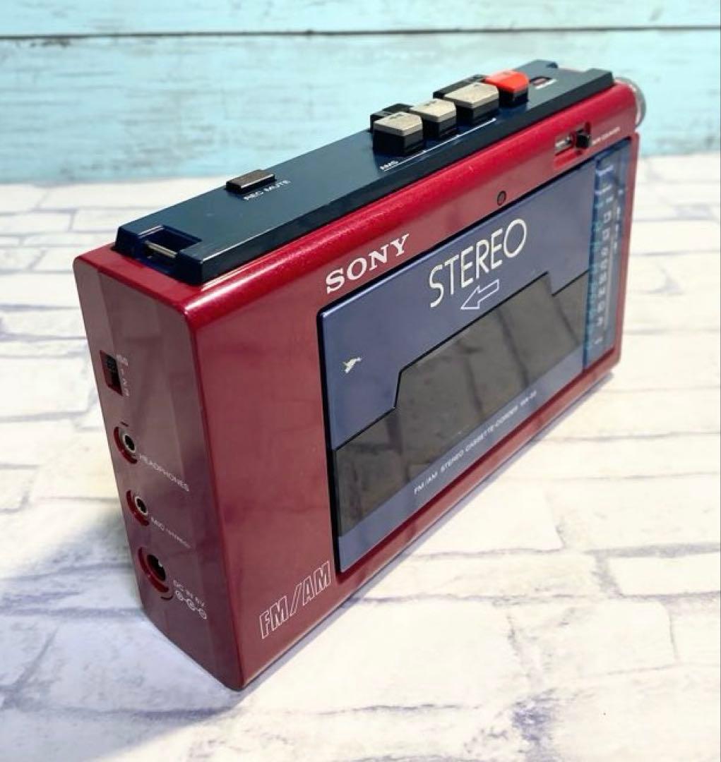 WA-33 ソニー カセットプレーヤー FM/AM スピーカー付