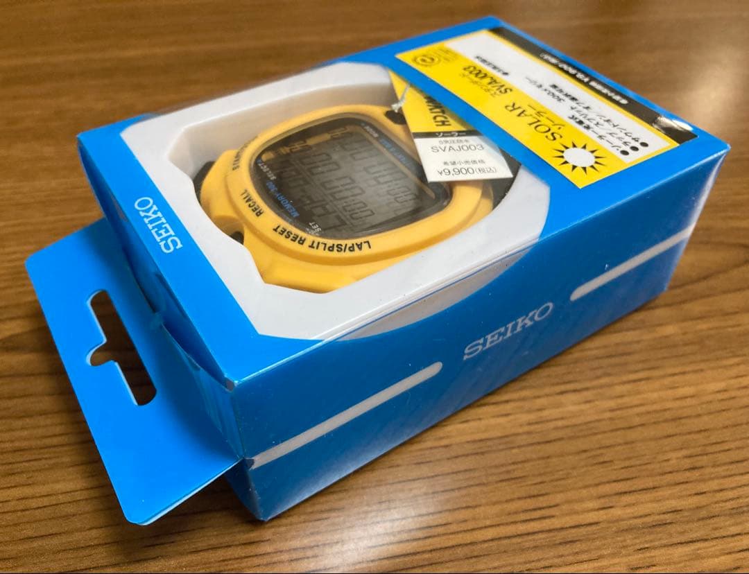 ★新品★ SEIKO ストップウォッチ　ソーラー　ソフトケースつきSVAJ003