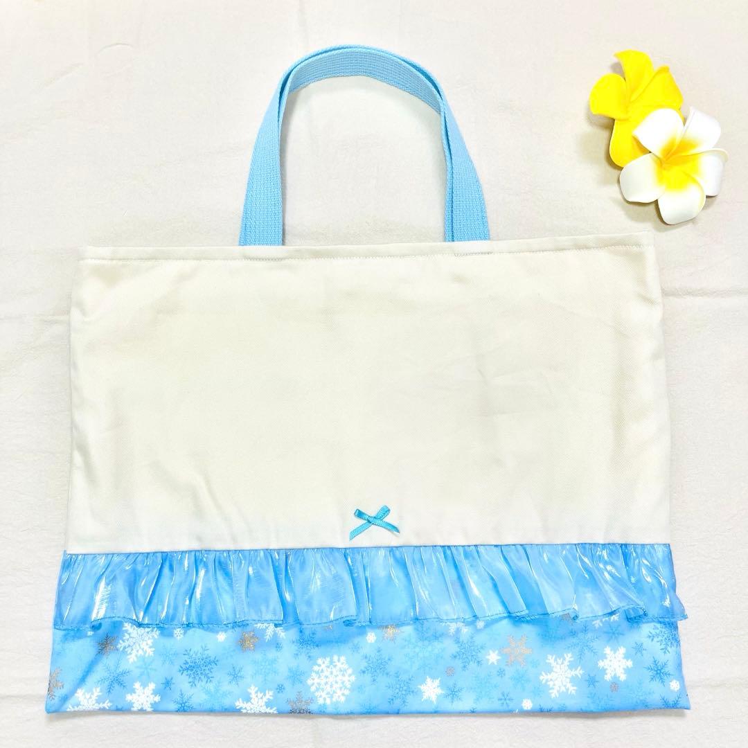 入園入学　5点セット　雪の結晶　アイボリー✖️ブルー