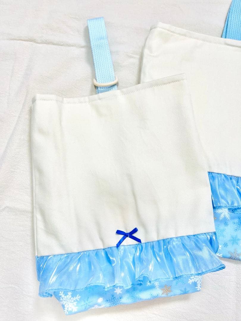 入園入学　5点セット　雪の結晶　アイボリー✖️ブルー