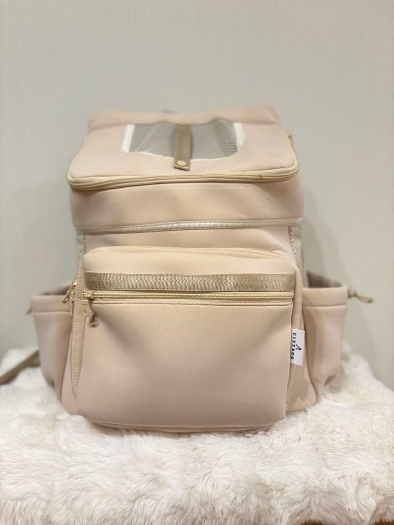 CITYDOG ベージュ キャリーバッグ