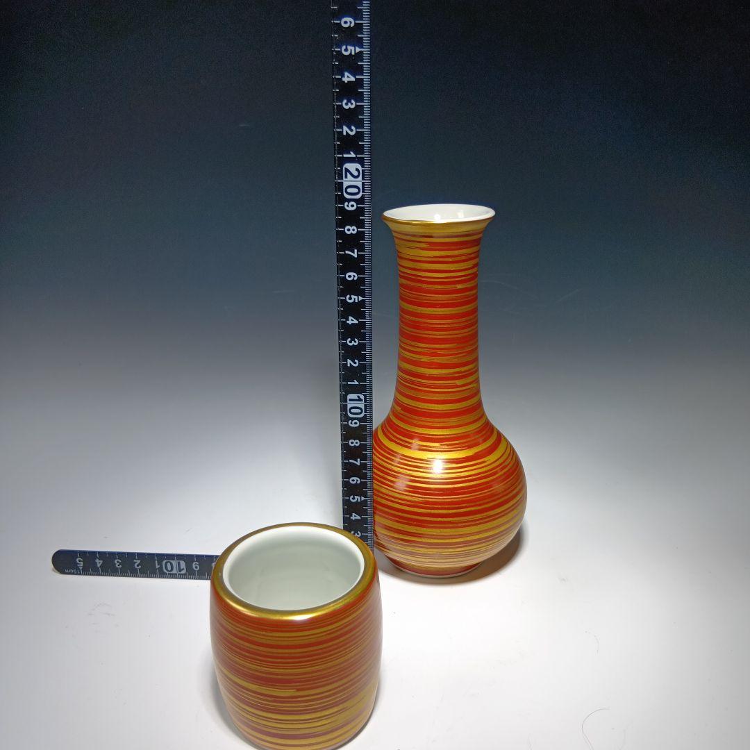 値下げ茶道具　手塚祥堂　色絵金彩台子皆具一式　共箱　美品