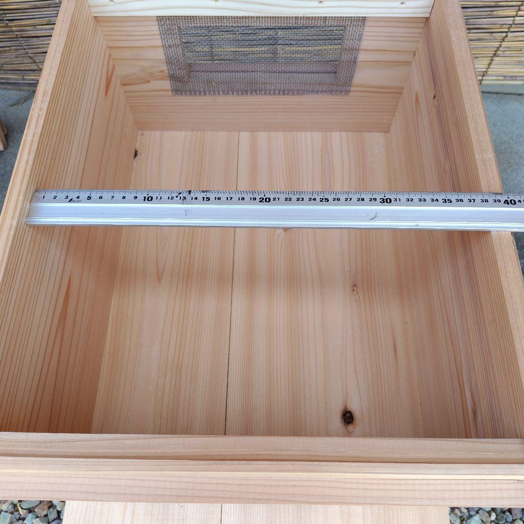 西洋蜜蜂巣箱、杉板材使用 （10枚かけ）二段 縦54㎝✕横45✕高60 5枚付き