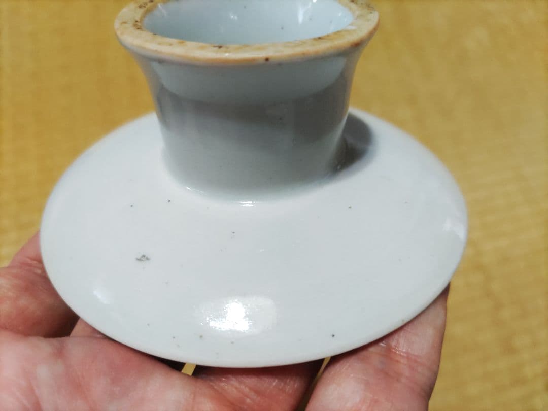 白磁　台皿（径9.7cm）　祭器・平佐・伊万里・李朝分院
