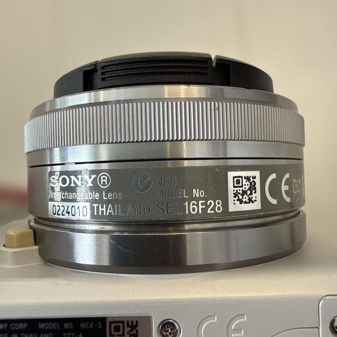 SONY ミラーレス一眼 NEX-3 フラッシュ レンズ付き