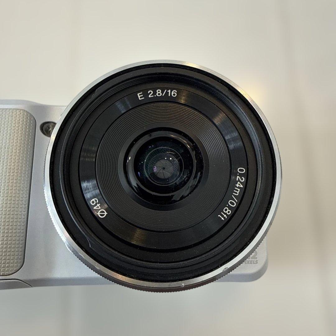SONY ミラーレス一眼 NEX-3 フラッシュ レンズ付き