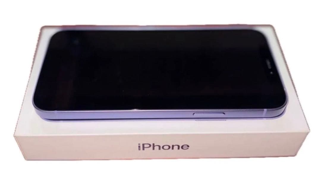 iPhone12/64GBパープル本体と本体以外は新品フルセット＋保護フィルム