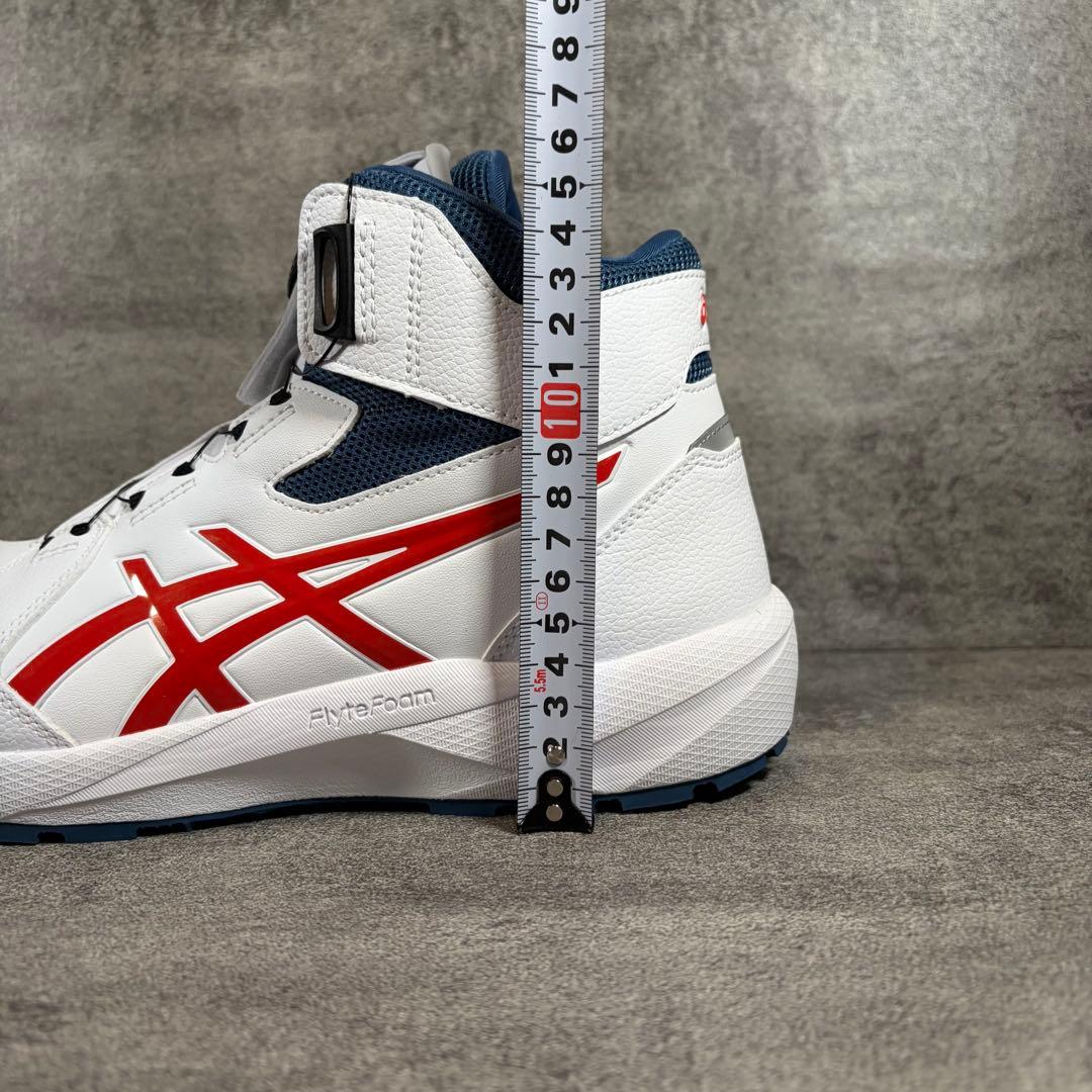 極美品 アシックス ウィンジョブ CP314 BOA 27cm 安全靴　ホワイト