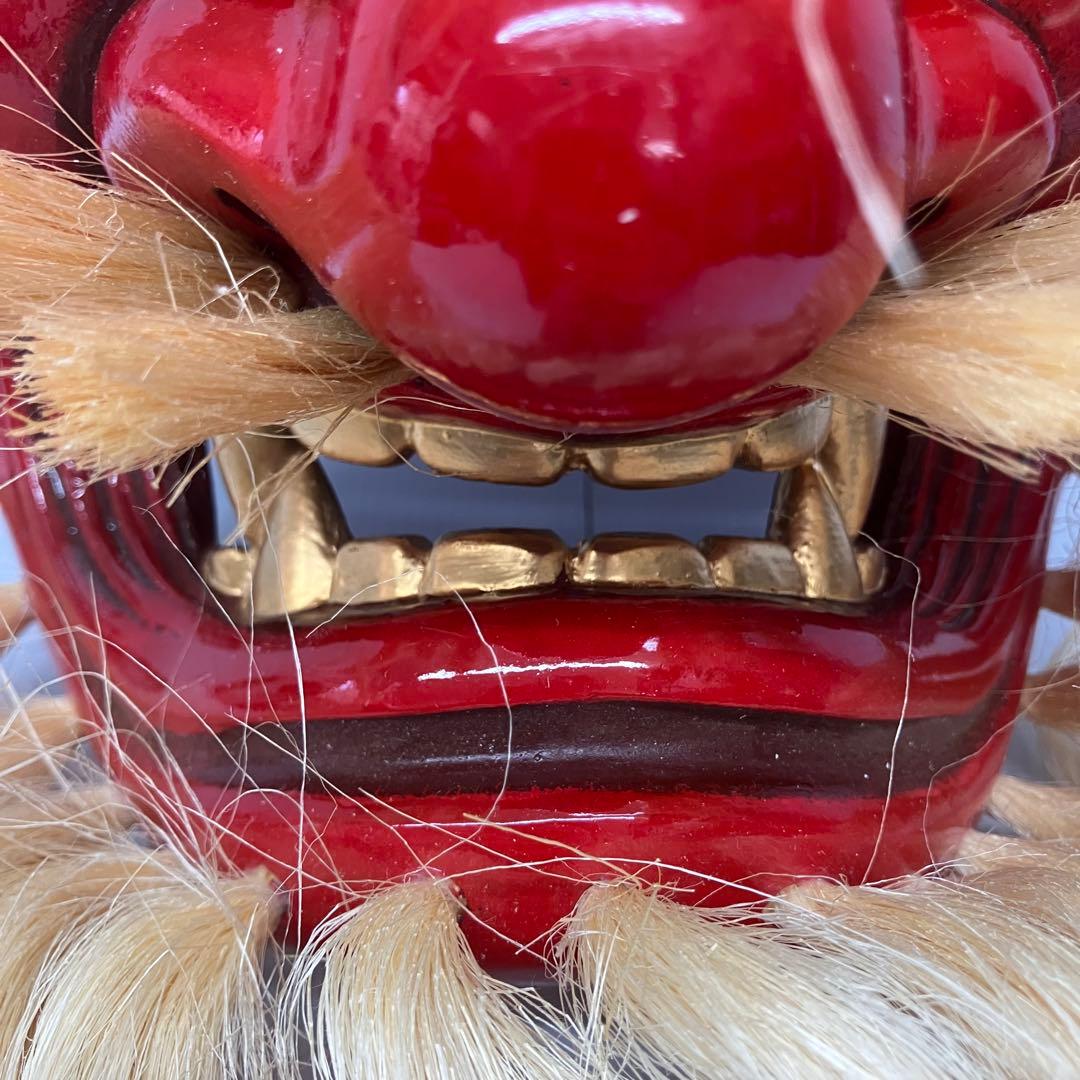 【極美品】六郷山房作 高千穂神楽 お面 猿田彦命 天狗 魔除け 開運 縁起物