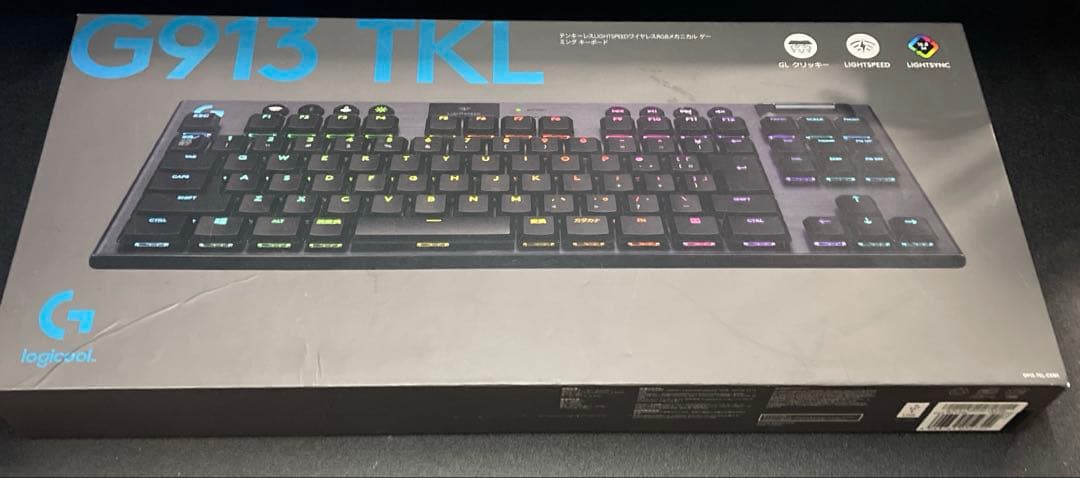 Logicool G913TKL 青軸　クリッキー　ロープロファイルキーボード