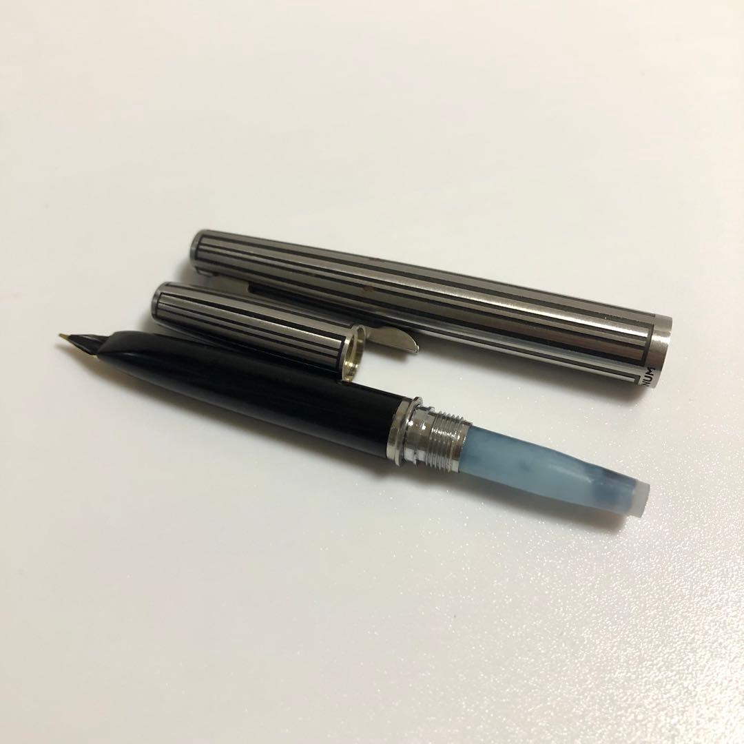 プラチナ万年筆 PLATINUM 中字 18K K18 純金 アンティーク