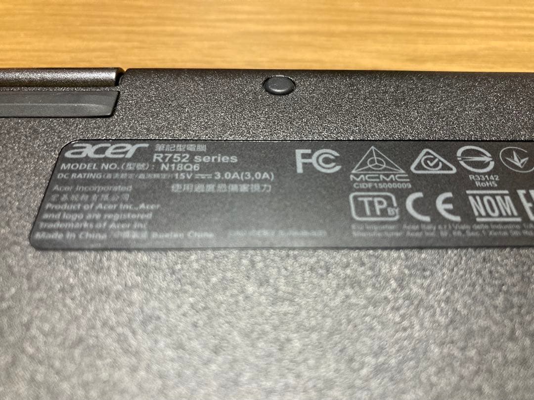 acer Chrome book R752シリーズ　R752T-G2✳️充電器付✳️