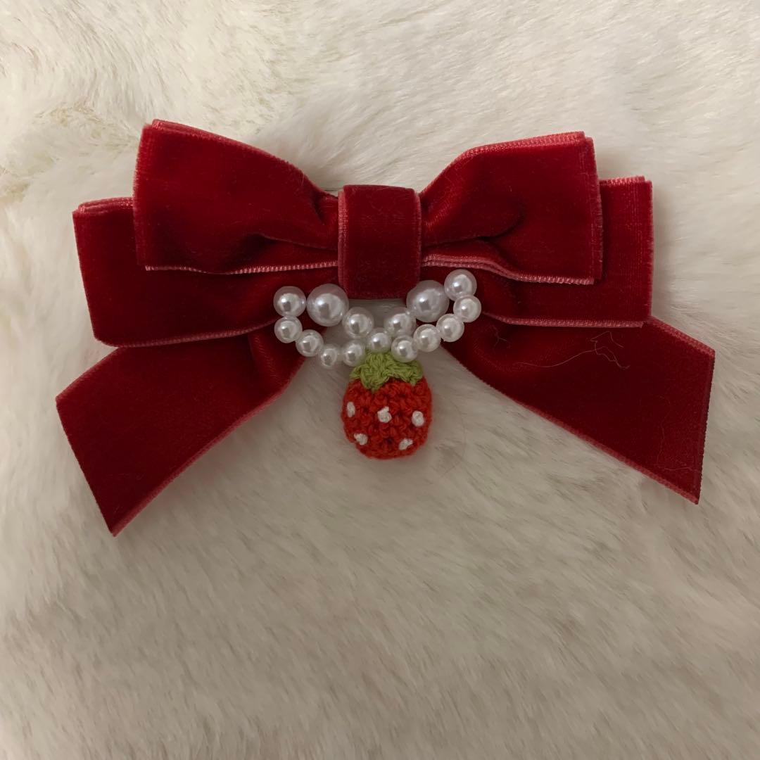 きゃんナナ　新品　Ｓ　ブローチ付冬いちごファーコート　ローズピンク