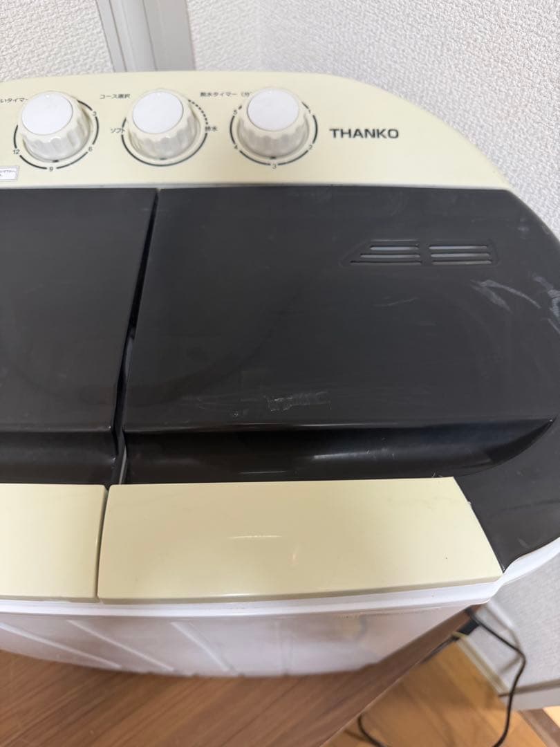 【良品】THANKO 小型ニ槽式洗濯機 2023製 STTWAMN3