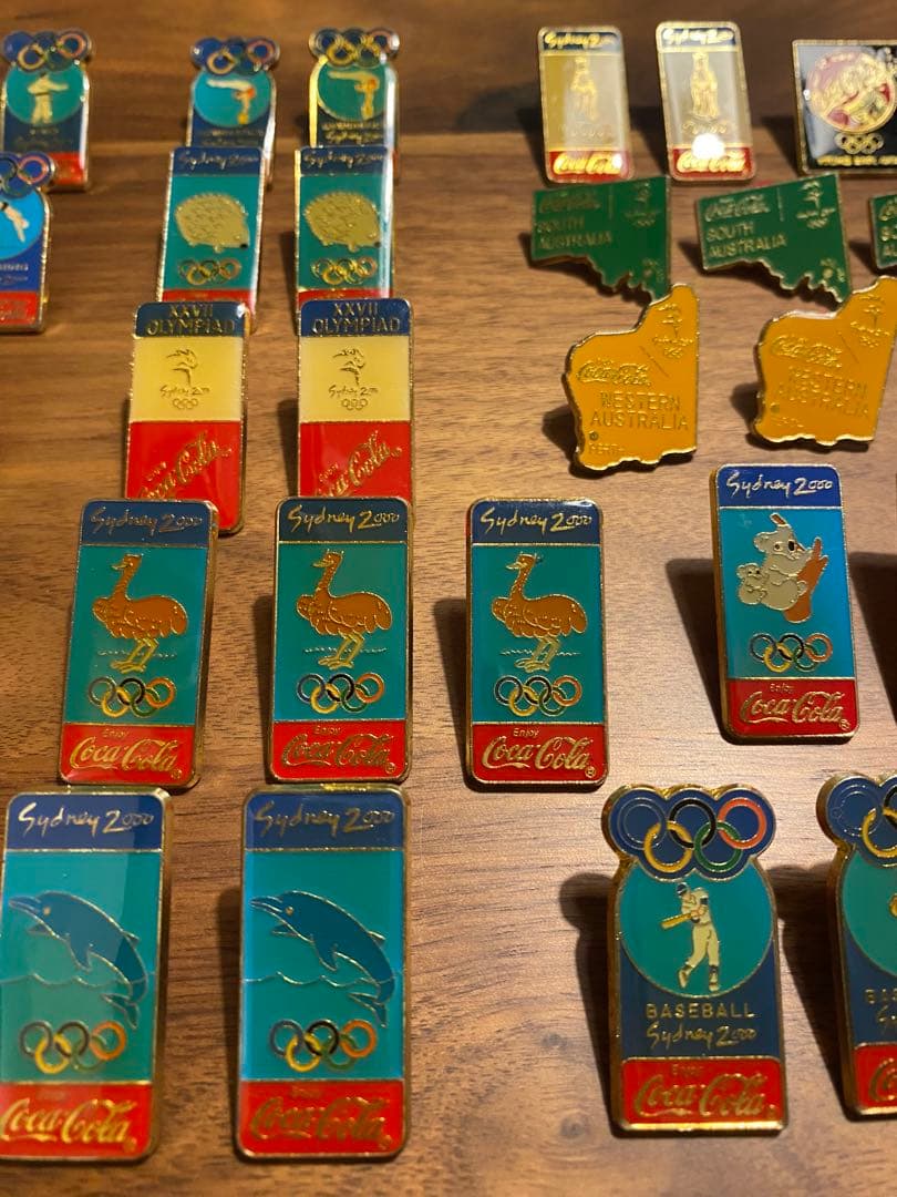 2000年シドニーオリンピック コカコーラピンバッチ43個　※バラ売り可