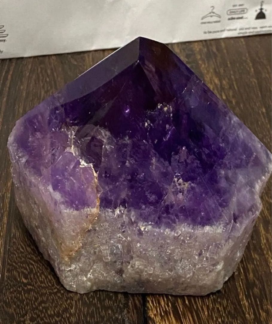 天然石　アメトリン　アメジスト　ハーフポリッシュ　ポイント　紫水晶　ビッグサイズ