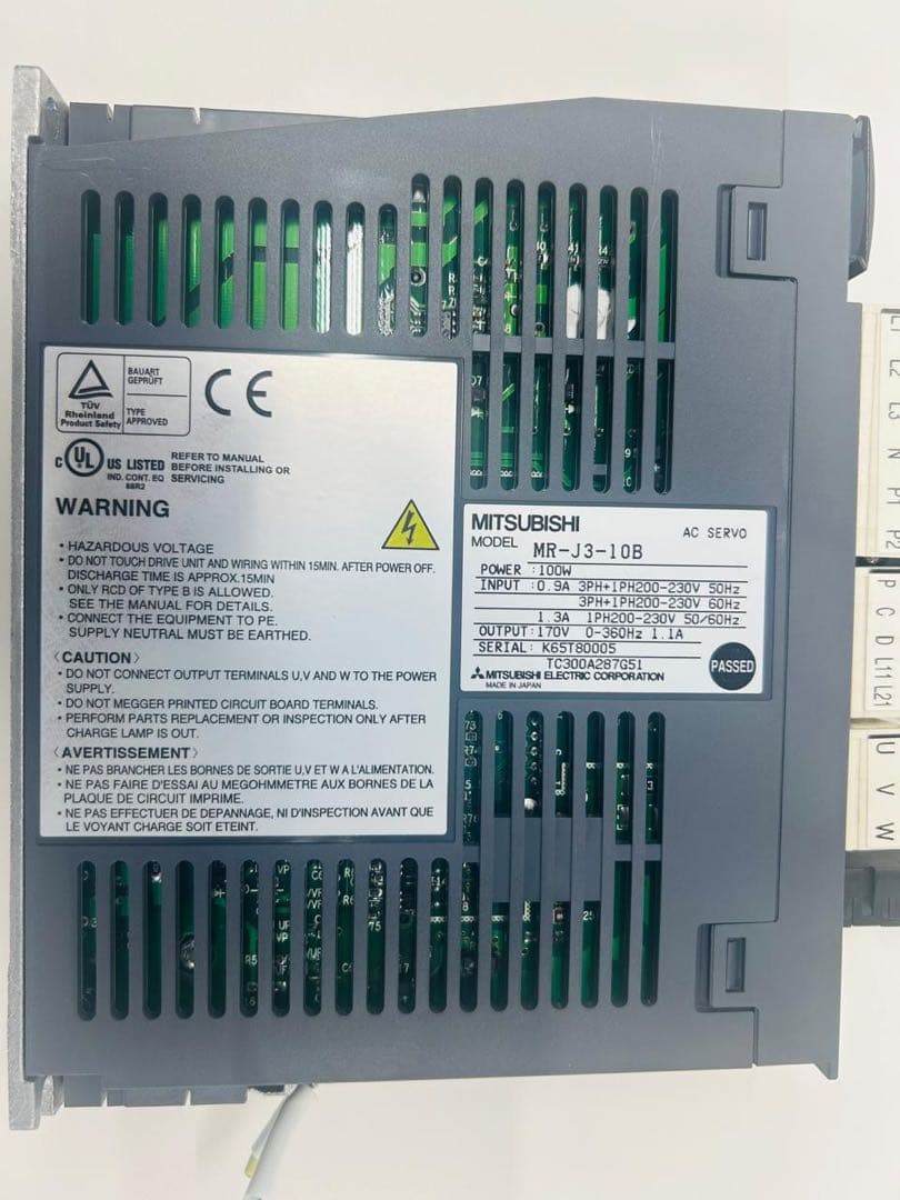MITSUBISHI AC SERVO MR-J3-10B サーボアンプ
