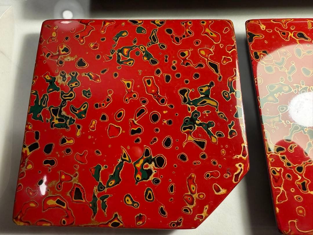 高級漆器セット 角盆 茶こぼし 蓋物 箸 田中屋漆器店 小皿5枚付