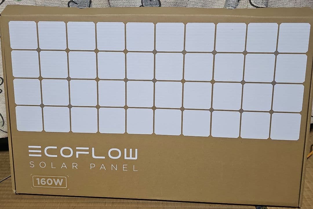 ECO FLOW エコフロー160w 折りたたみ式ソーラーパネル 高効率 中古