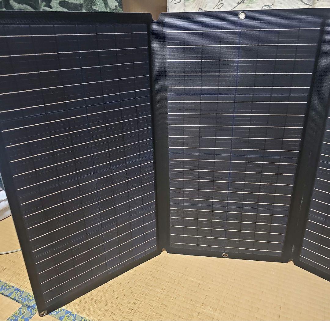 ECO FLOW エコフロー160w 折りたたみ式ソーラーパネル 高効率 中古