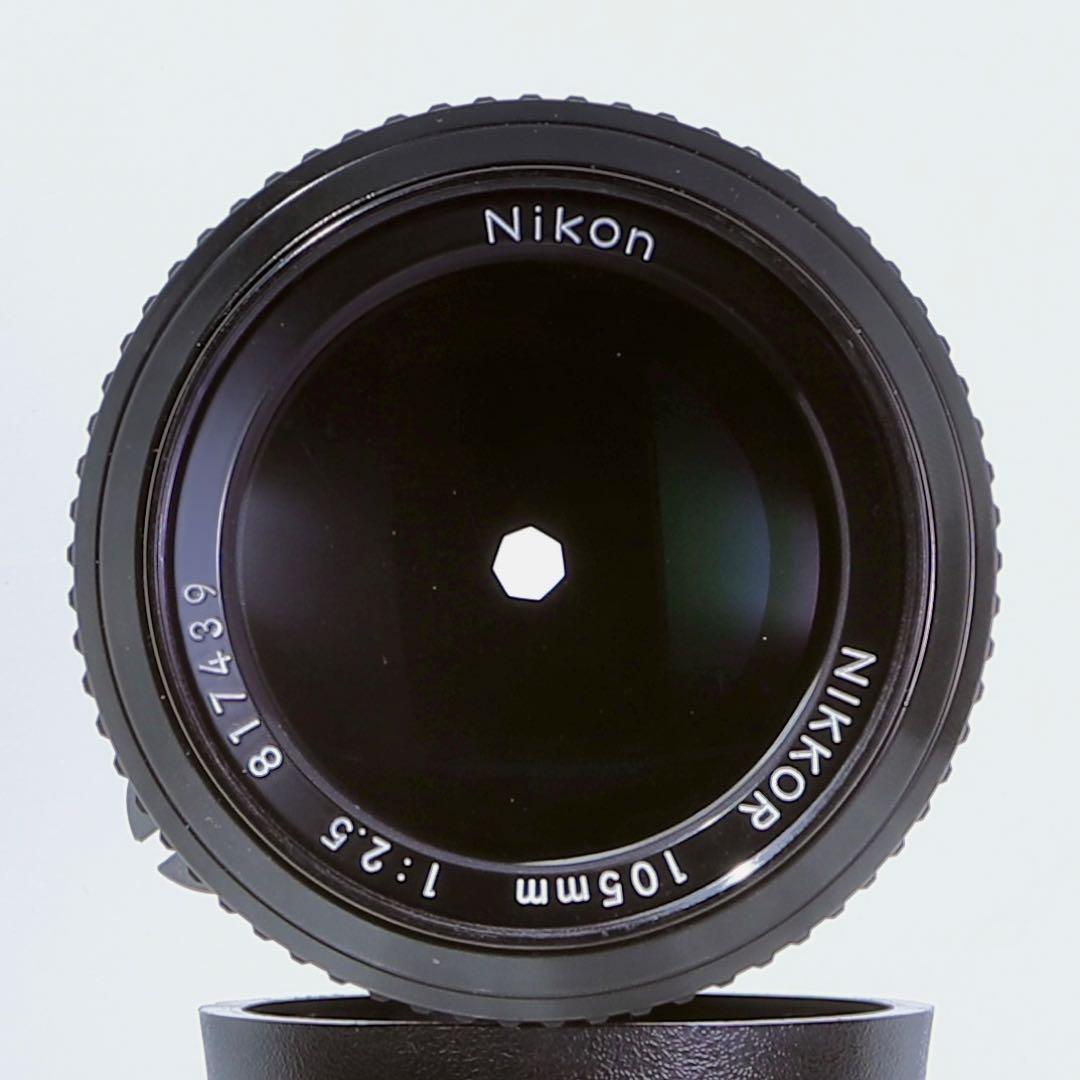 【完動品】Nikon Ai NIKKOR 105mm f/2.5 単焦点 作例有