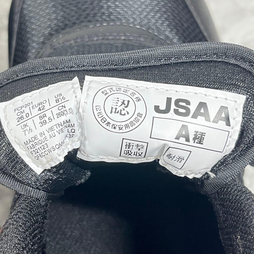 【未使用級】 ASICS 安全靴 WINJOB CP201 26cm ブラック
