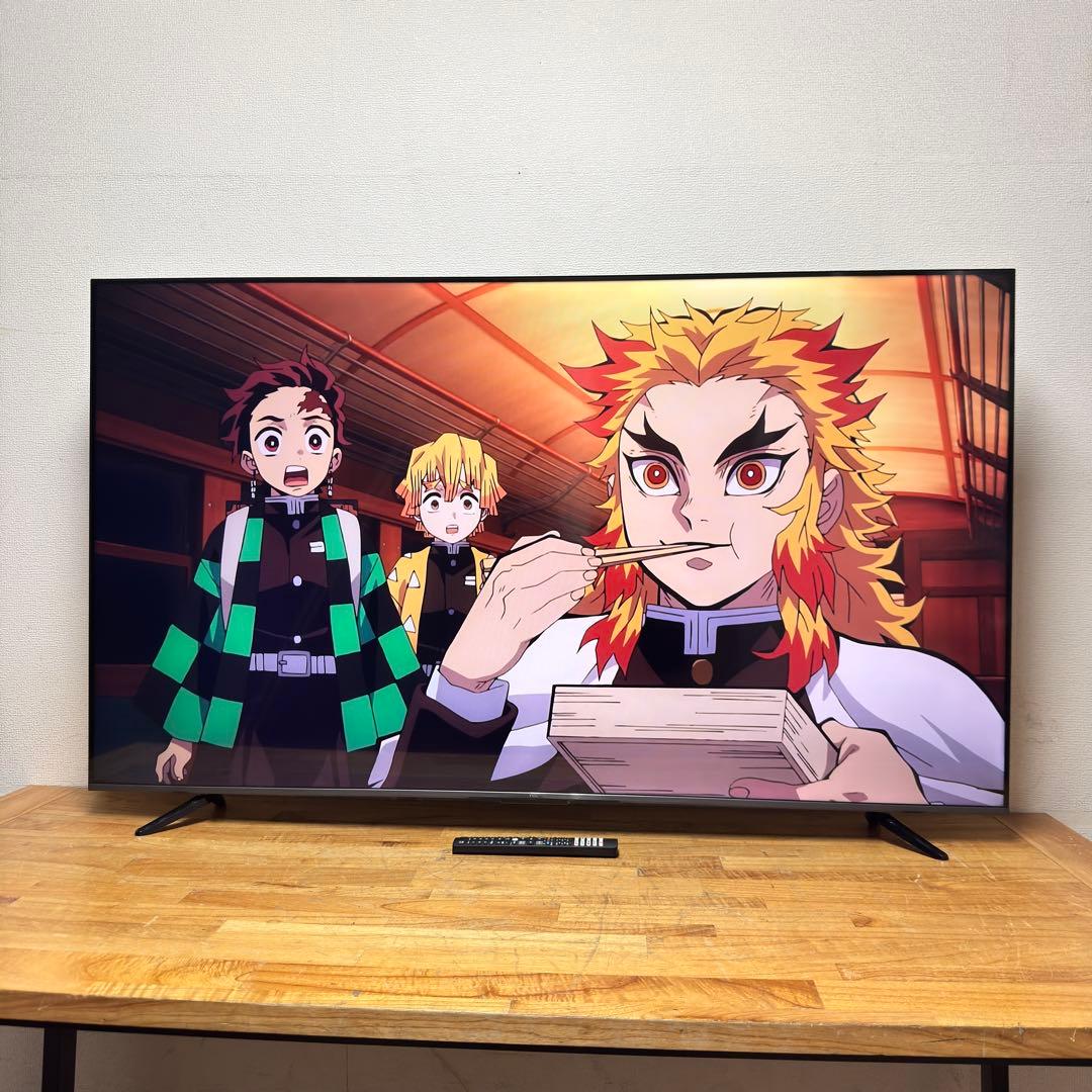 TCL 50V型 4K 液晶テレビ 50C655 量子ドット　動画配信アプリ搭載
