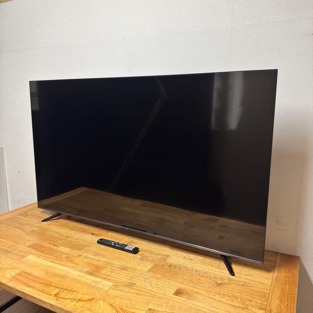 TCL 50V型 4K 液晶テレビ 50C655 量子ドット　動画配信アプリ搭載