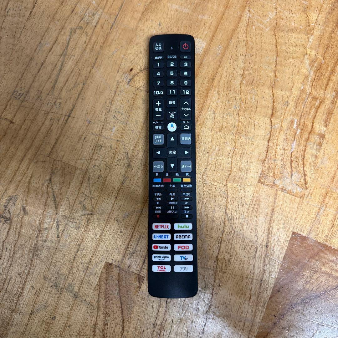 TCL 50V型 4K 液晶テレビ 50C655 量子ドット　動画配信アプリ搭載