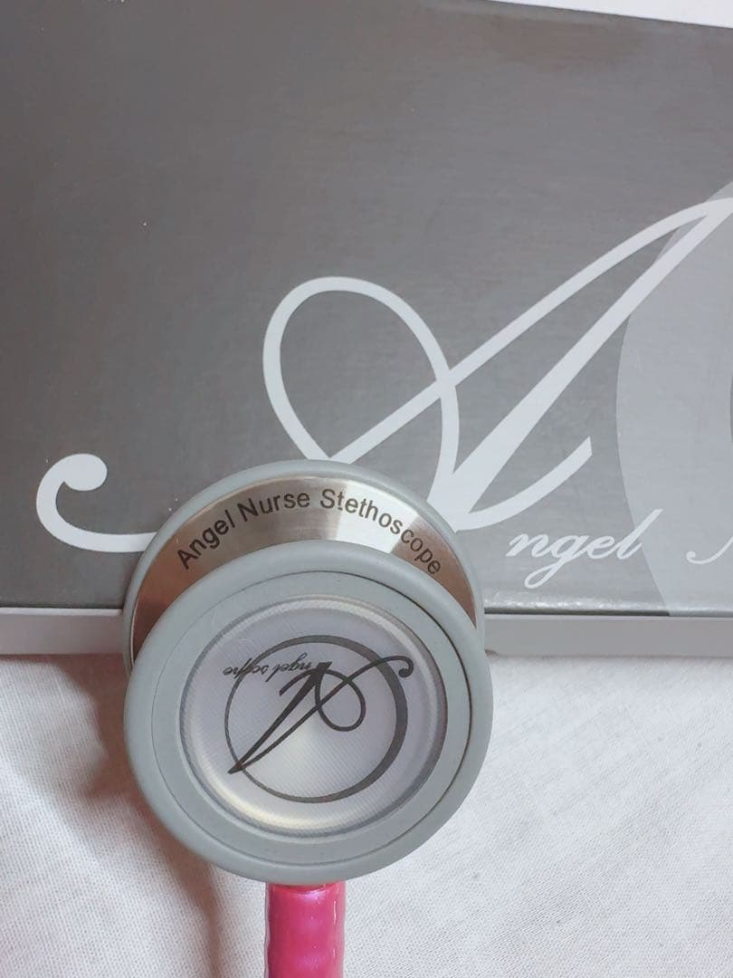 Angel Nurse Scope 聴診器 ローズピンク 交換用部品付き