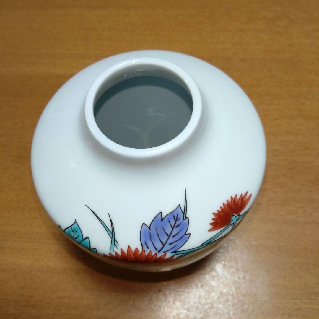 ◆人間国宝◆十三代今泉今右衛門◆錦菊絵花瓶◆有田焼◆色鍋島◆窯元梶謙◆伝統工芸品