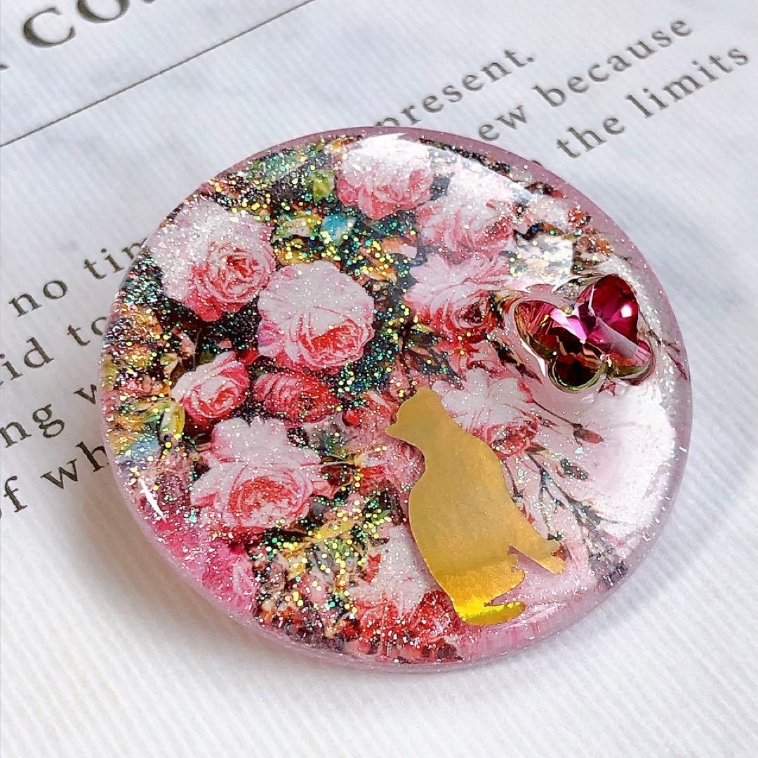 同梱100円引❤️No.2558 レジン ヘアゴム ♡ 猫 ネコ ねこ ♡