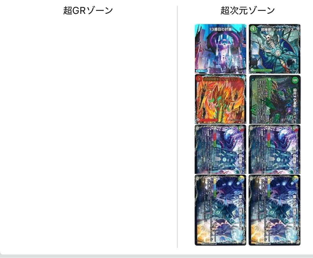 アナカラーデッドマン　デッキ　パーツ 超次元付き