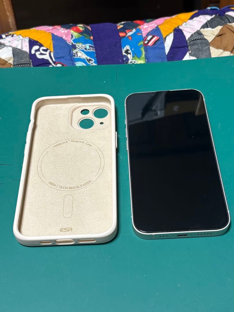 Apple iPhone 14 ミッドナイト ケース付き