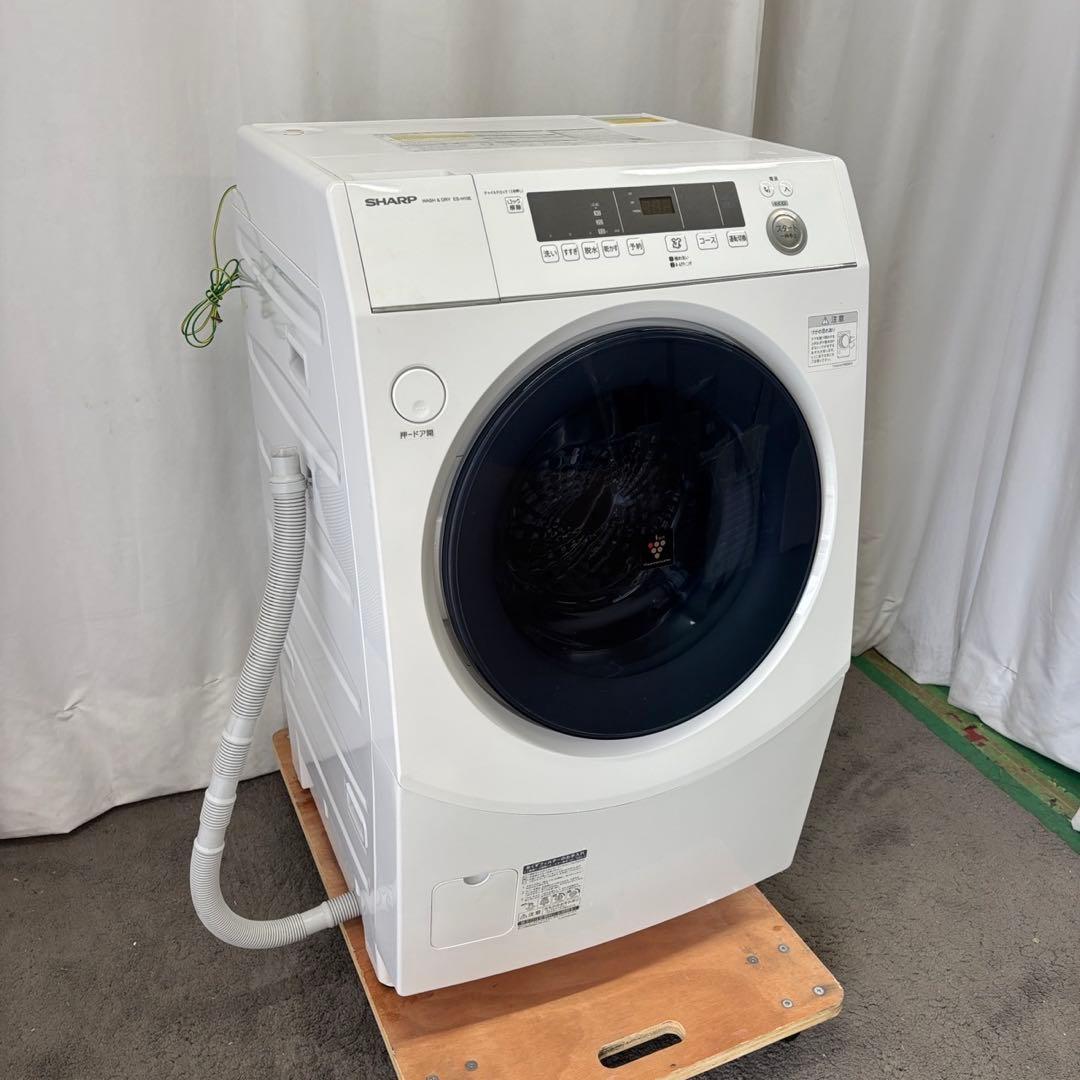 Y942　ドラム式洗濯機　SHARP　10キロ　右開き　安い　綺麗　設置無料