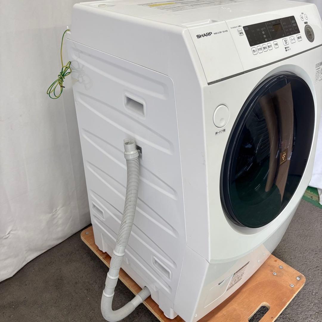 Y942　ドラム式洗濯機　SHARP　10キロ　右開き　安い　綺麗　設置無料