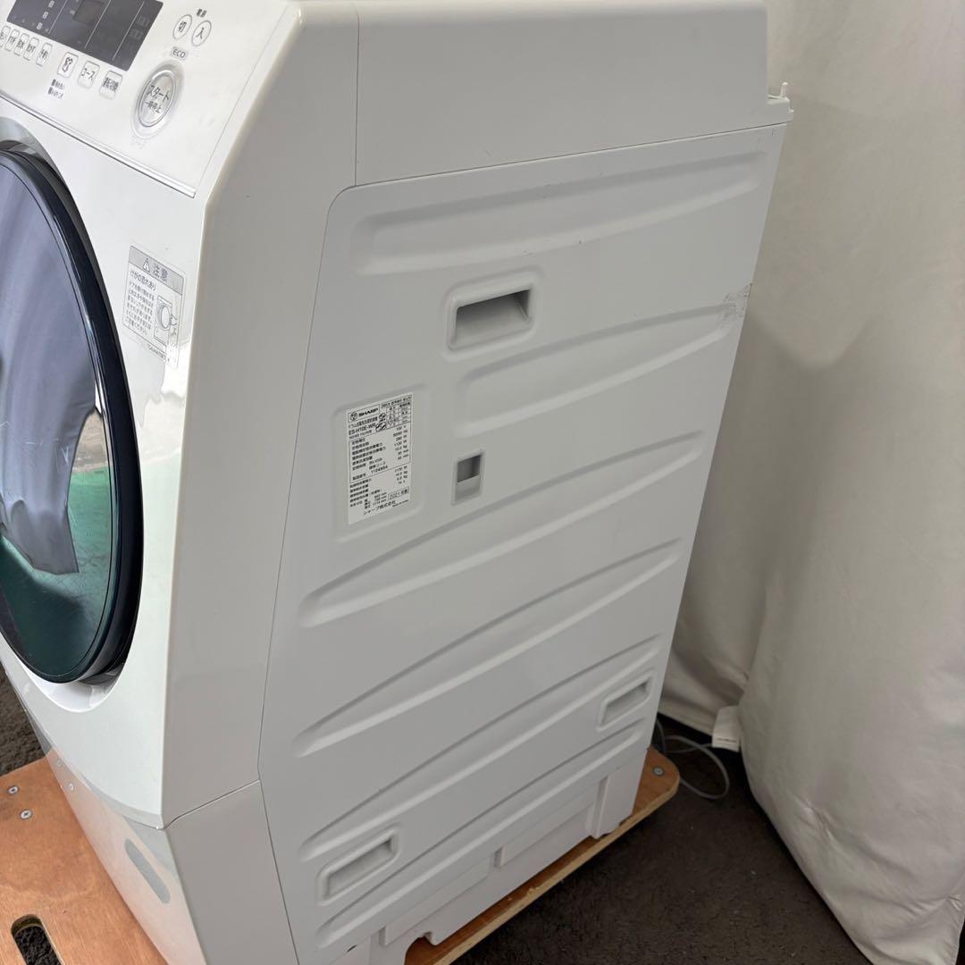 Y942　ドラム式洗濯機　SHARP　10キロ　右開き　安い　綺麗　設置無料
